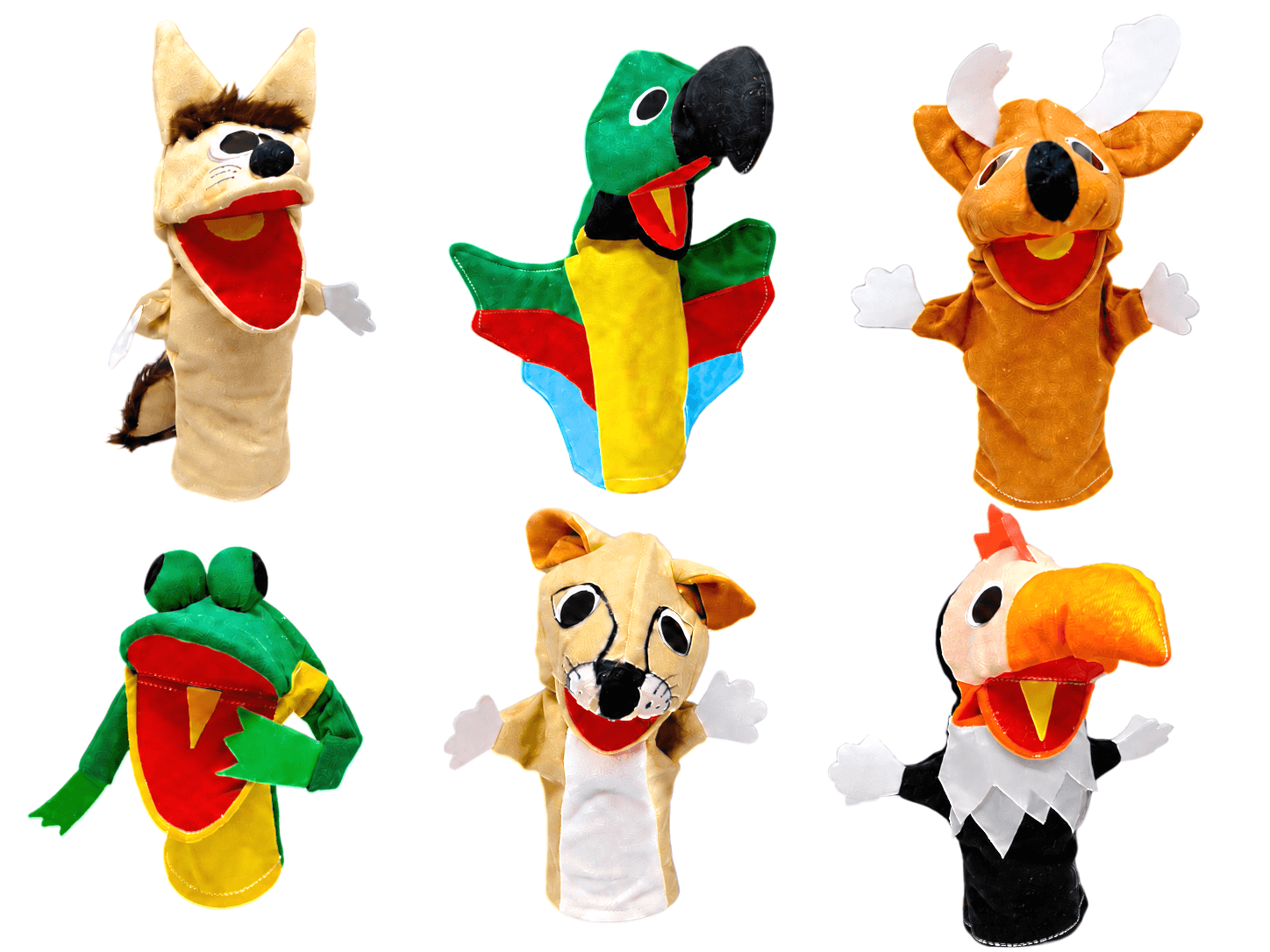 TÍTERES DE MANO ANIMALES NATIVOS