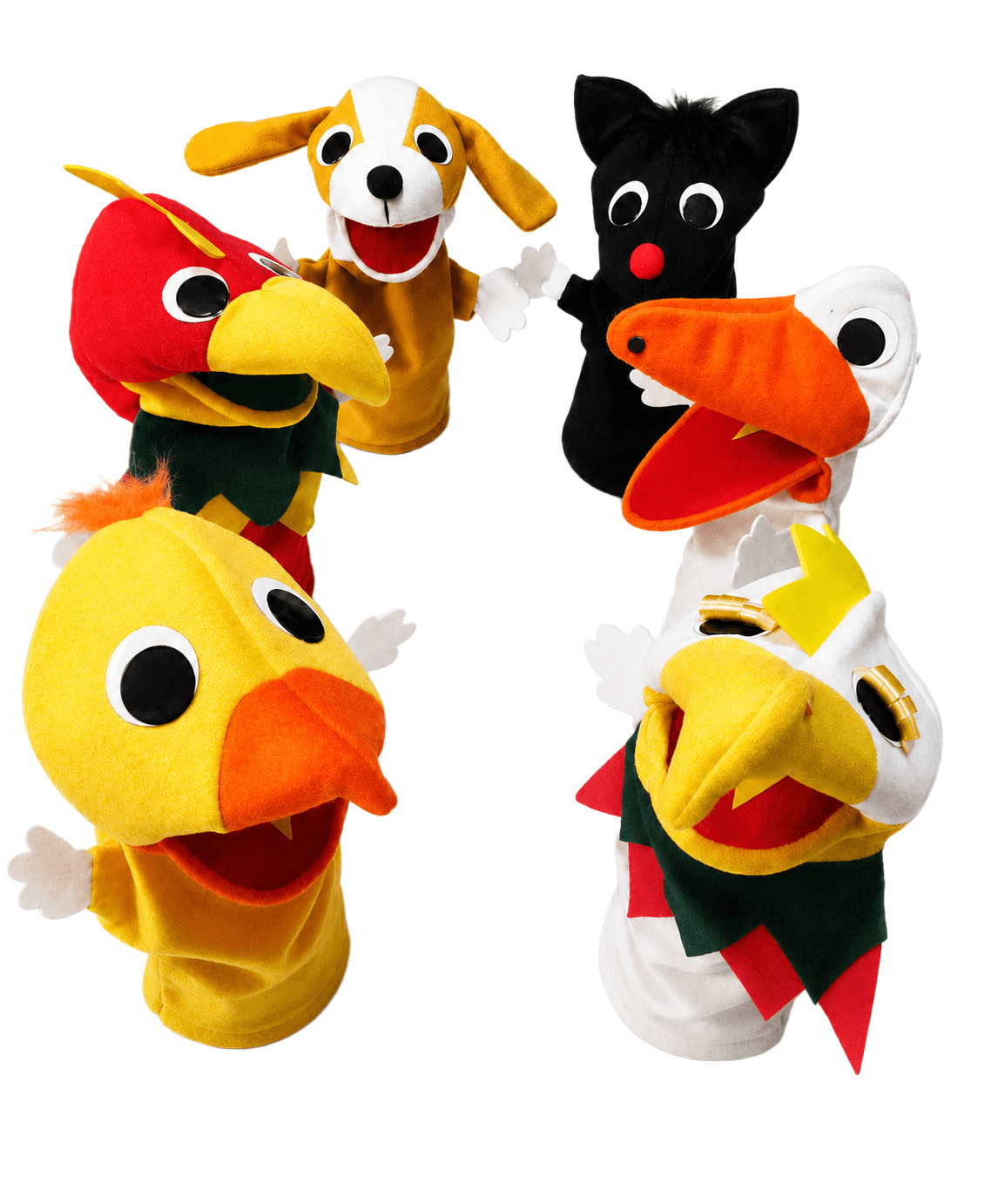 TÍTERES DE MANO ANIMALES DE LA GRANJA SET 1